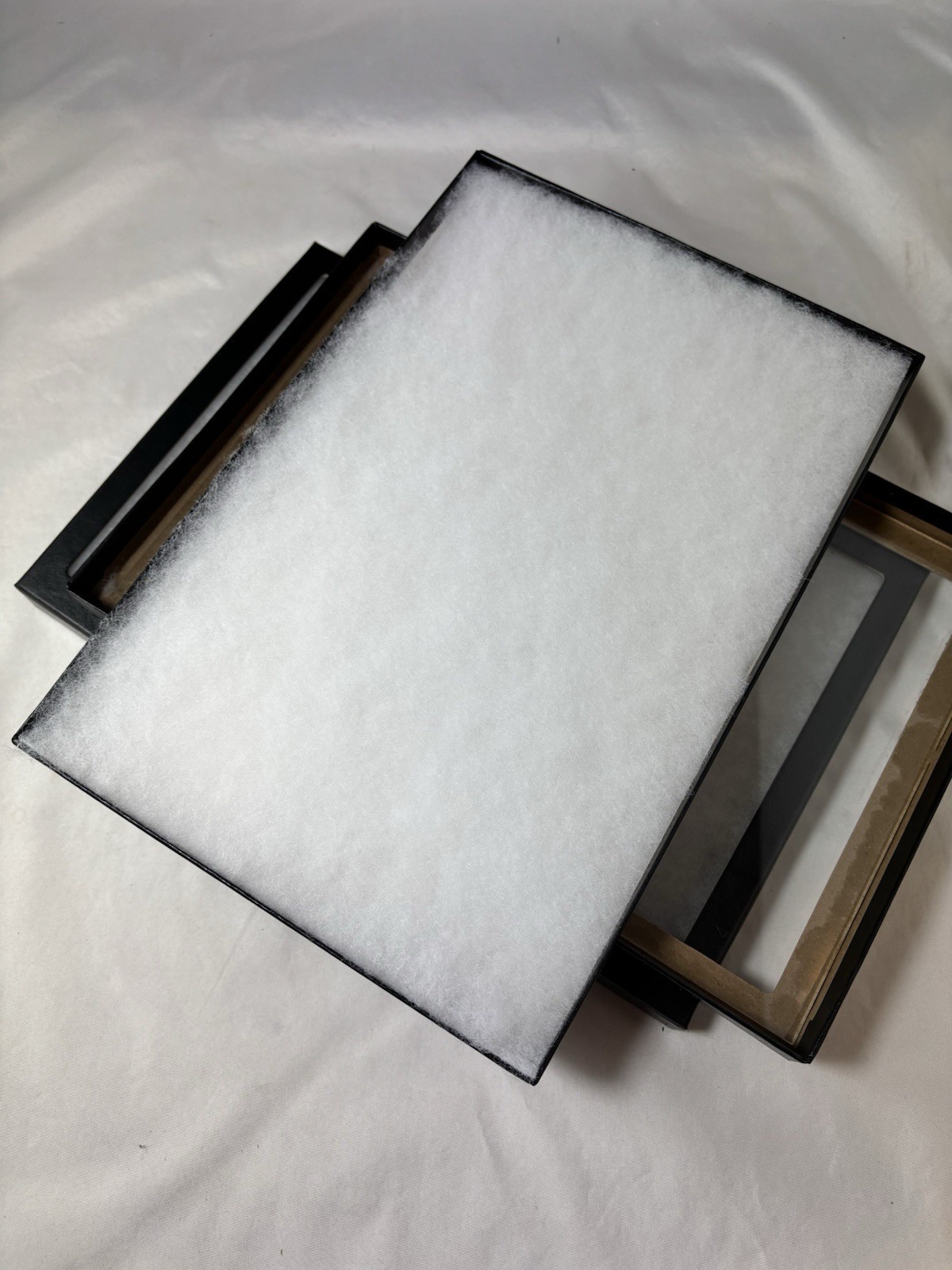 2-8 X 12 X 7/8” Jewelry Display Case Riker Mount Box Collectors Frame Glass