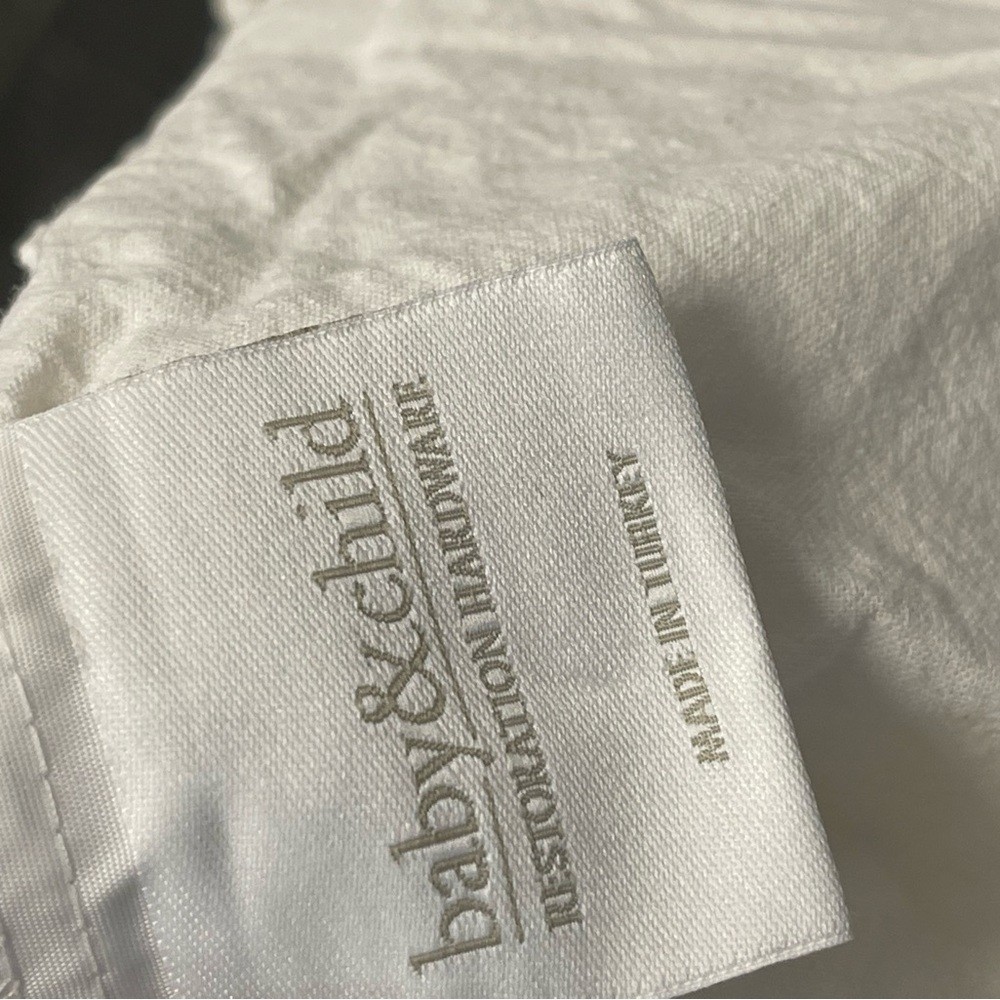 Baby & child Restoration hardware 100% linen crib bedsheet with attached skirt