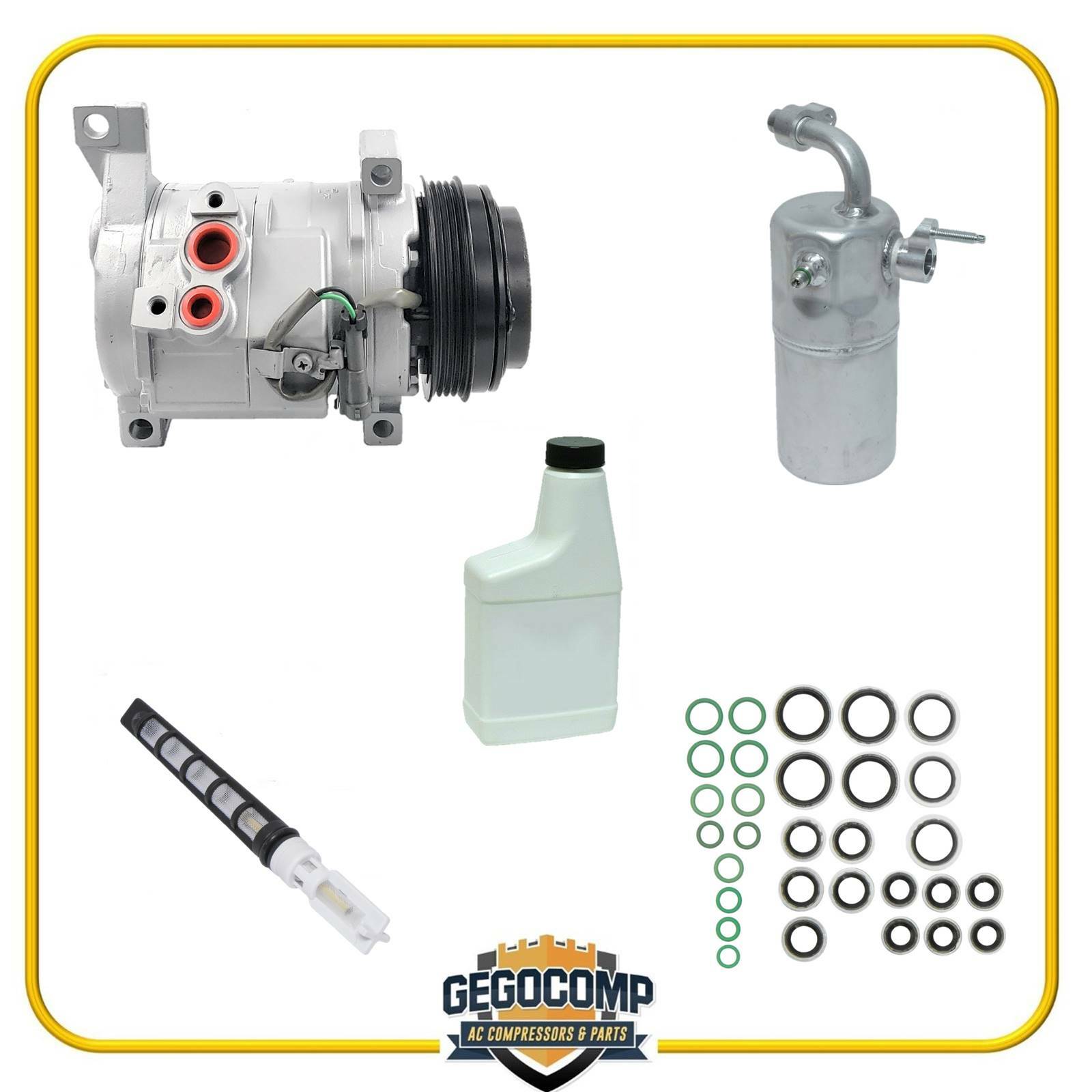AC Compressor Kit Fits Escalate Tahoe Silverado Avalanche Yukon 10S17F KT377-1