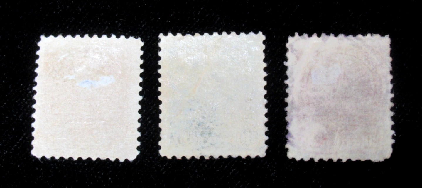 Rare Paraguay Stamp Sc 392 National Coat of Arms 1913 Set of 3 Used