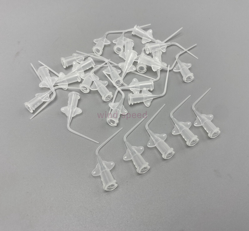 Dental Endo Disposable Root Canal Irrigation Syringe Tips Needle Tips 0.35mm Tip