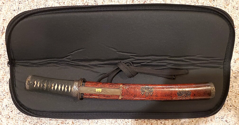 Custom 20" X 5" padded zipper case a perfect fit for most WW2 Daggers