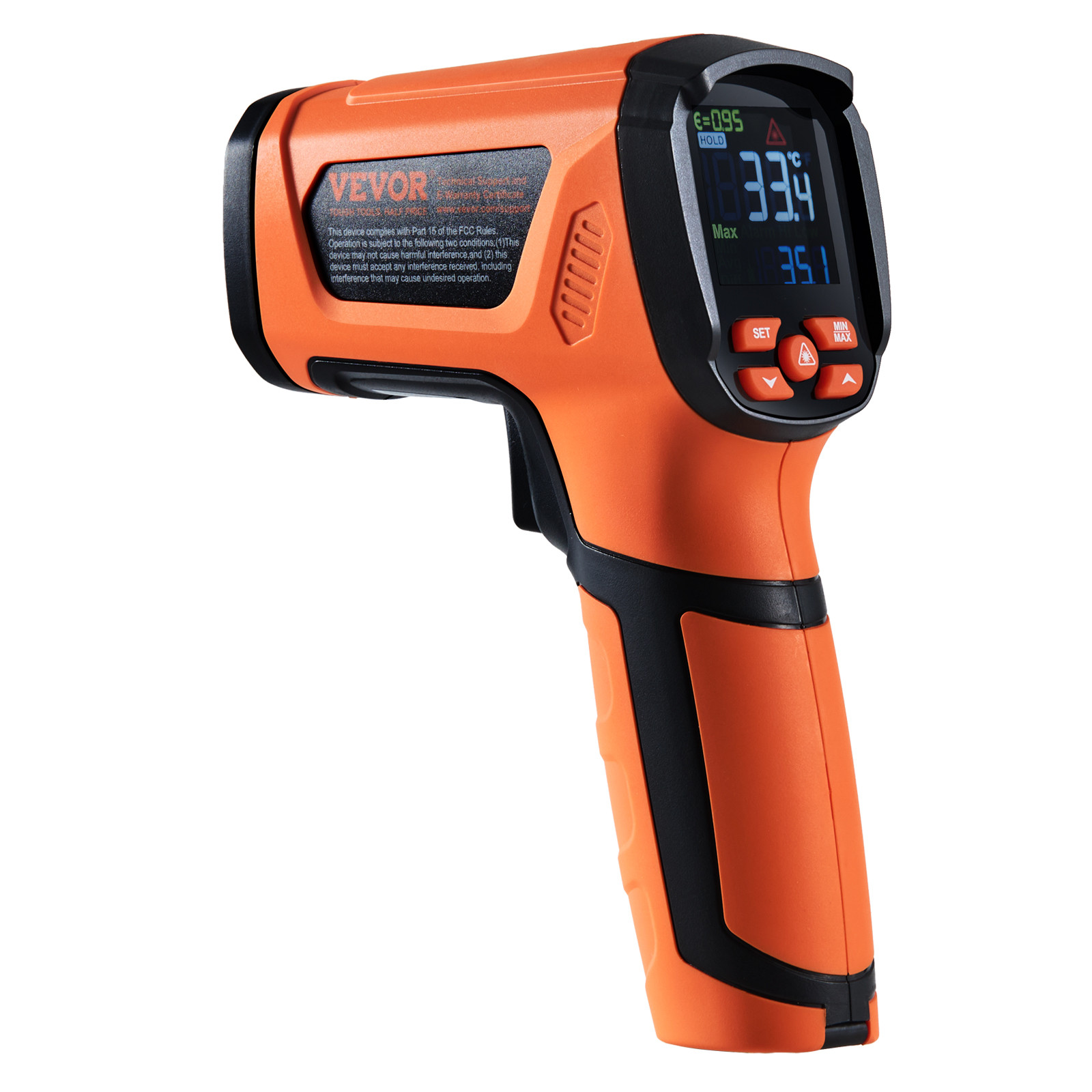 VEVOR Infrared Thermometer -40~2732°F Dual Laser Temperature Gun Non-Contact