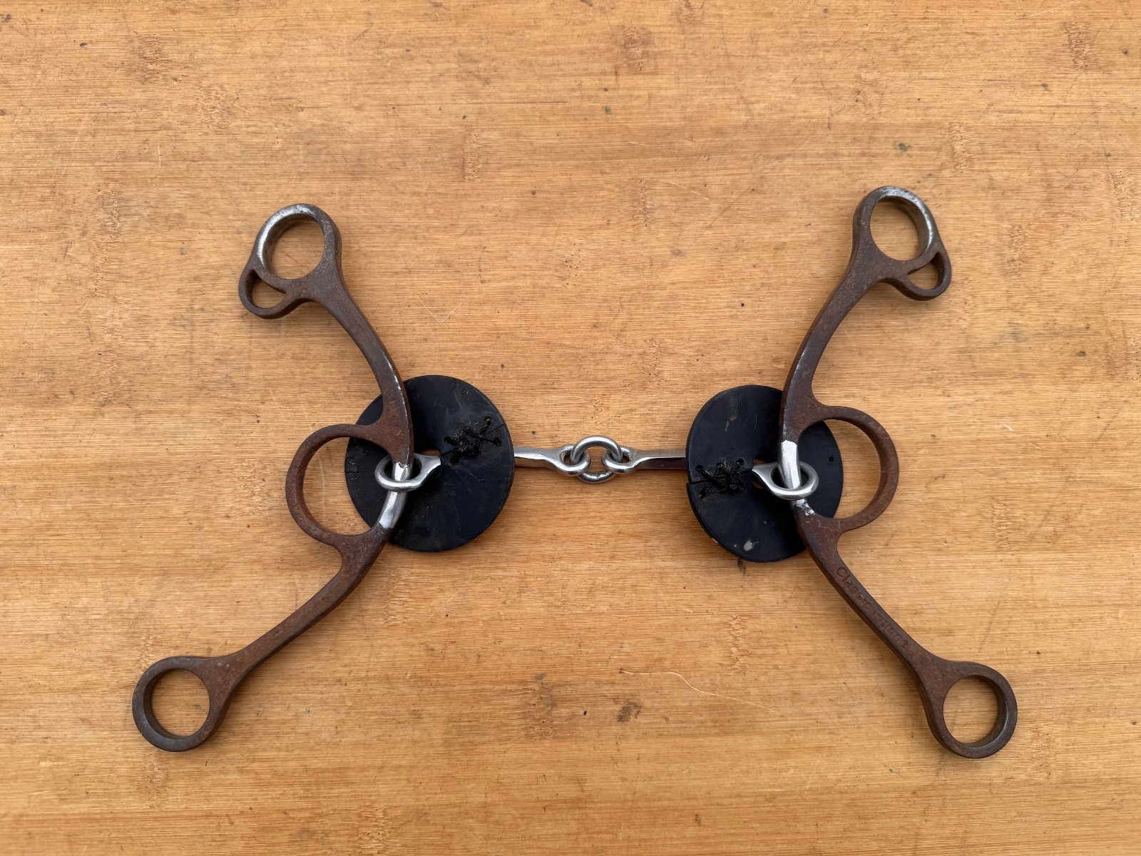 Sherry Cervi Diamond Short Shank O Ring Square Snaffle Horse Bit ~ 5.5"