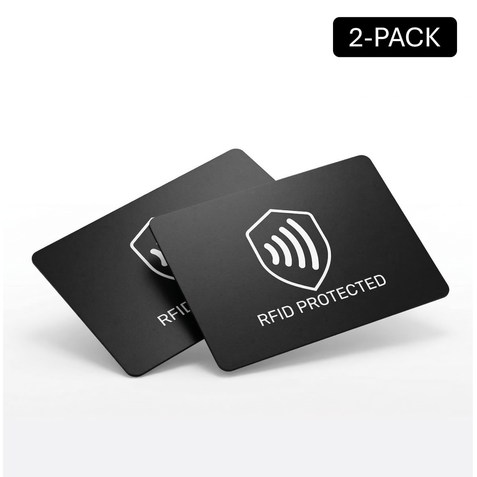 RFID Blocking Card for Wallet - Slim NFC Protector for Credit Debit ID (2 pack)