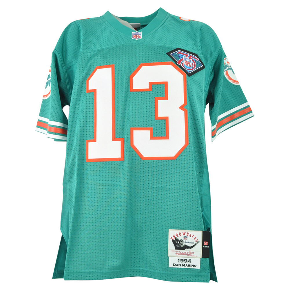 NFL Mitchell & Ness Throwback Miami Dolphins Dan Marino #13 94 Teal Jersey