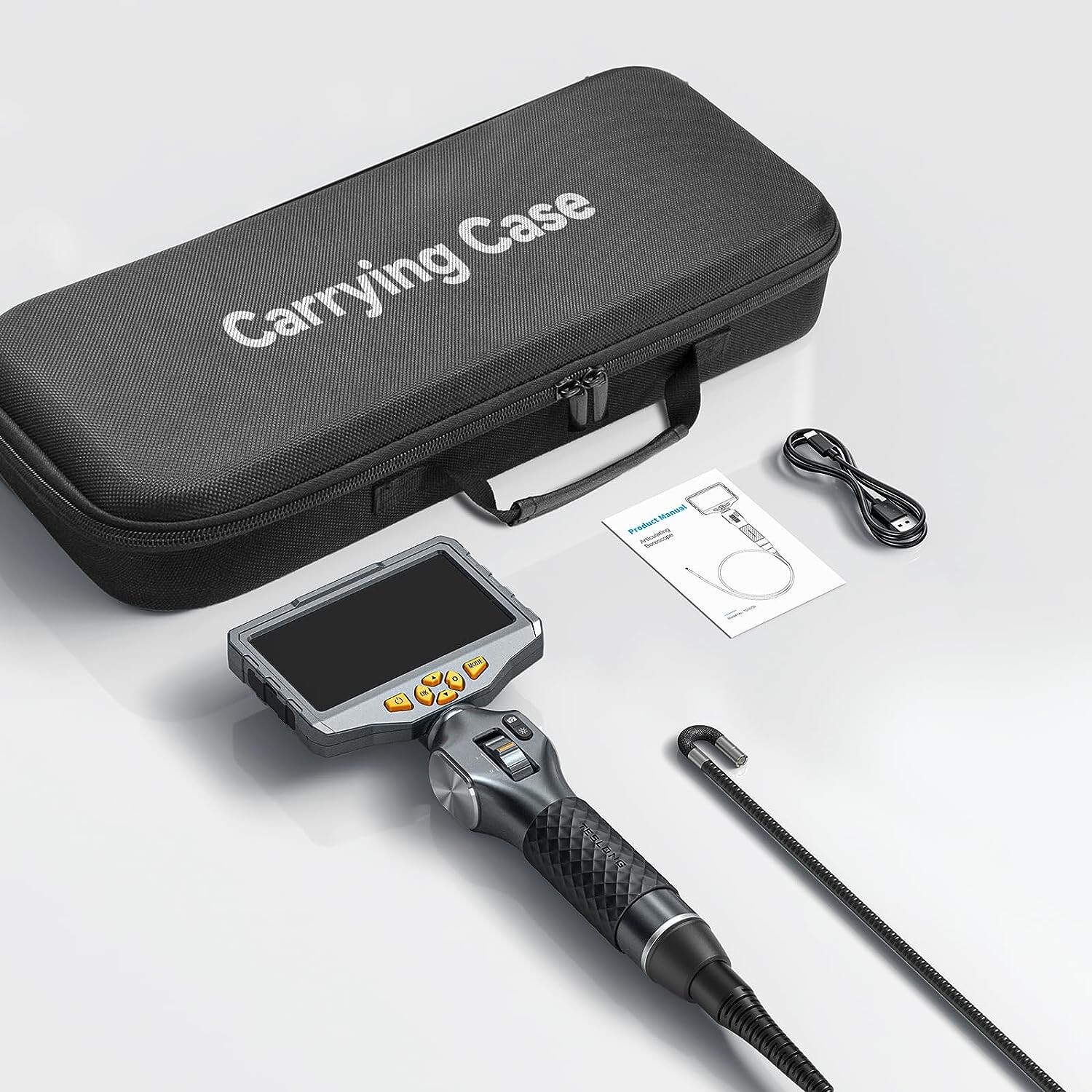 6.5mm TD500 Borescope Inspection Camera Two-Way Articulating Endoscope Camera