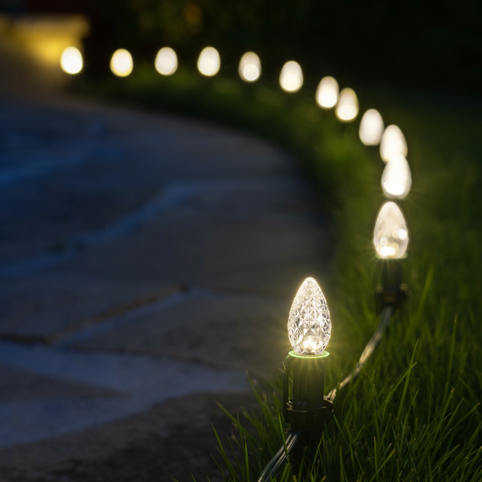 Pathway Lights OptiCore C7 Outdoor Garden Yard Walkway Home Holiday Light Sets