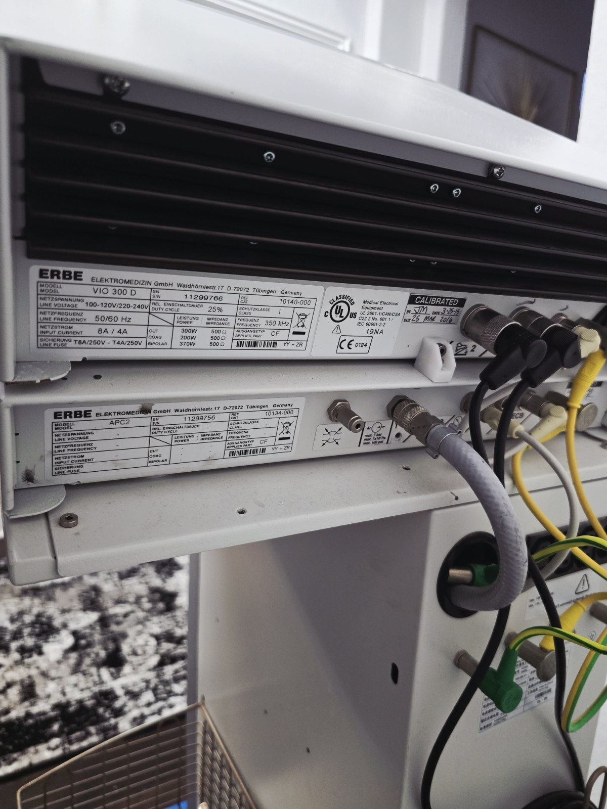 Erbe Vio 300D Erbe APC 2 ERBE EIP 2 ESU System with 2 FOOTSWITCHES W WARRANTY