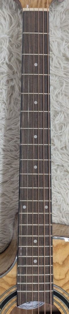 Dean EQAL GN Exotica Quilt Ash LEFTY Acoustic-Electric Guitar in Natural Finish