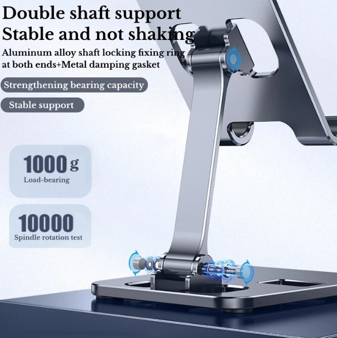 Universal Adjustable Metal Desk Tabletop Phone iPad Tablet Stand Foldable LOT