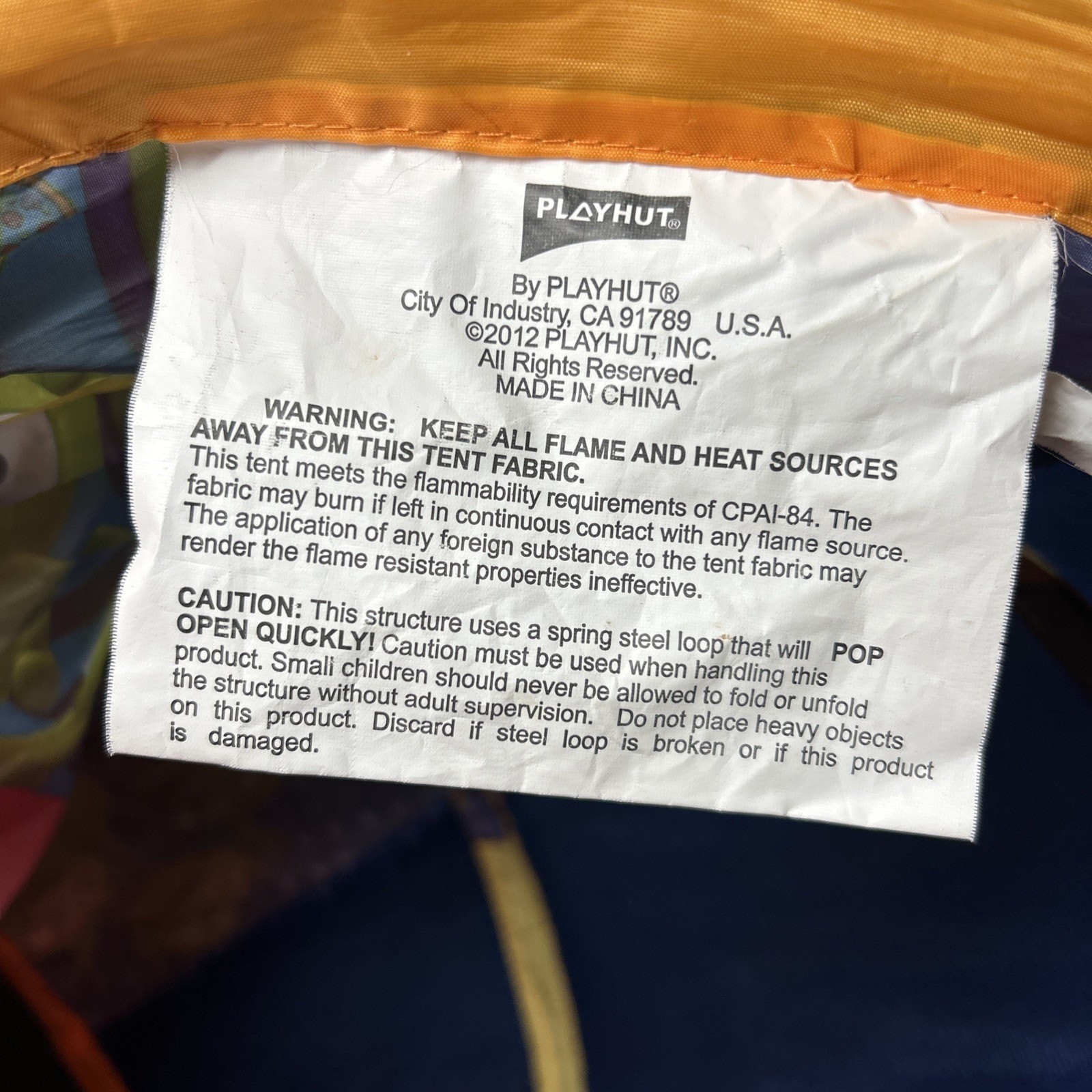 Rare 2012 Toy Story Playhut Alien Play Tunnel Pixar Little Green Men Adventure