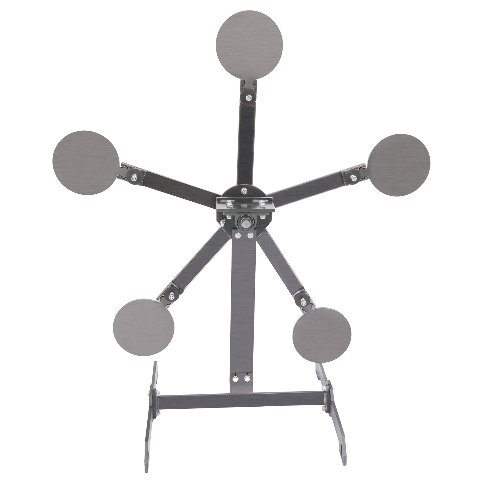 8" inch Portable Paddles Star Reactive Shooting Target Q235 Steel, No Welding