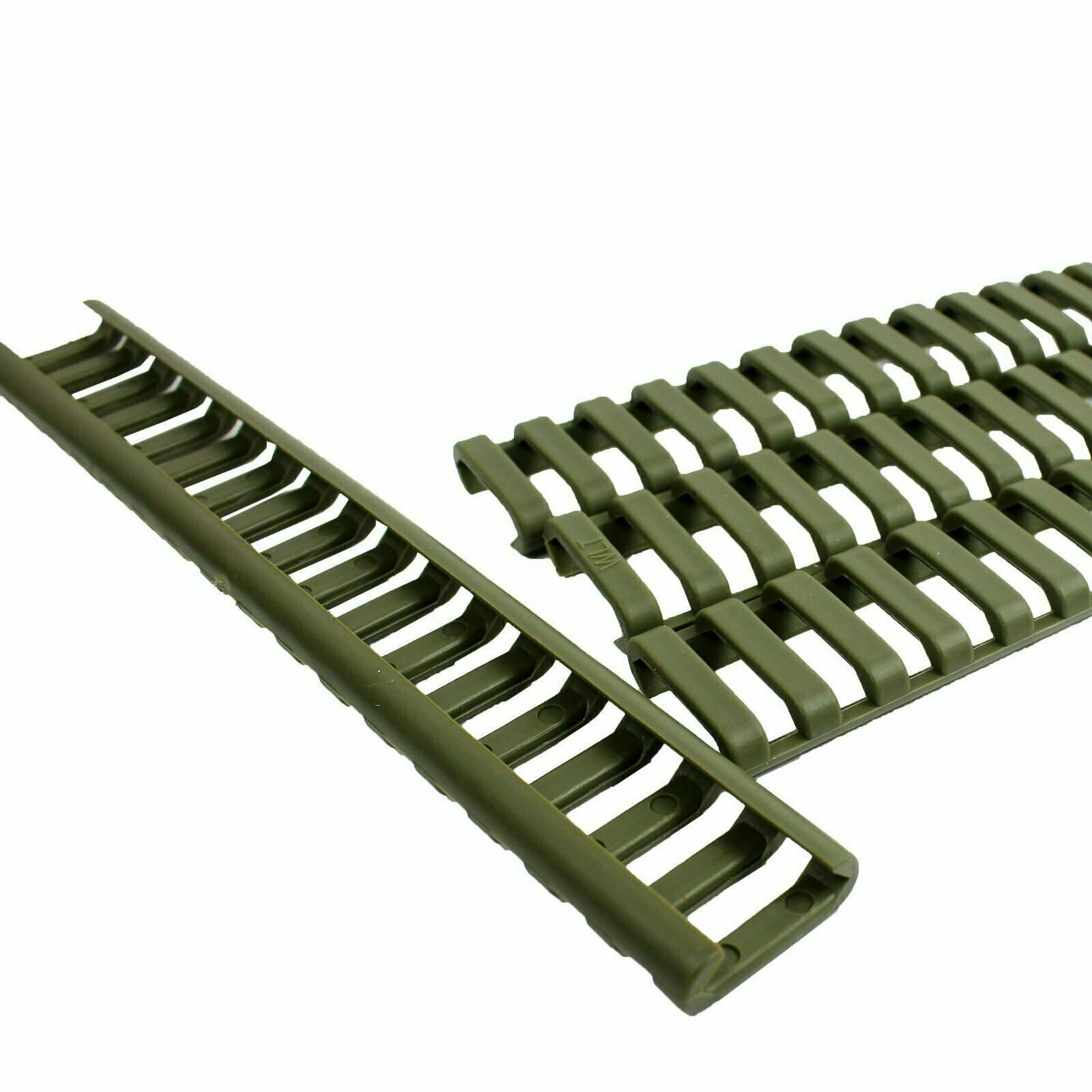 8 Pieces Heat Resistant Weaver Picatinny Ladder Rail Cover - OD Green