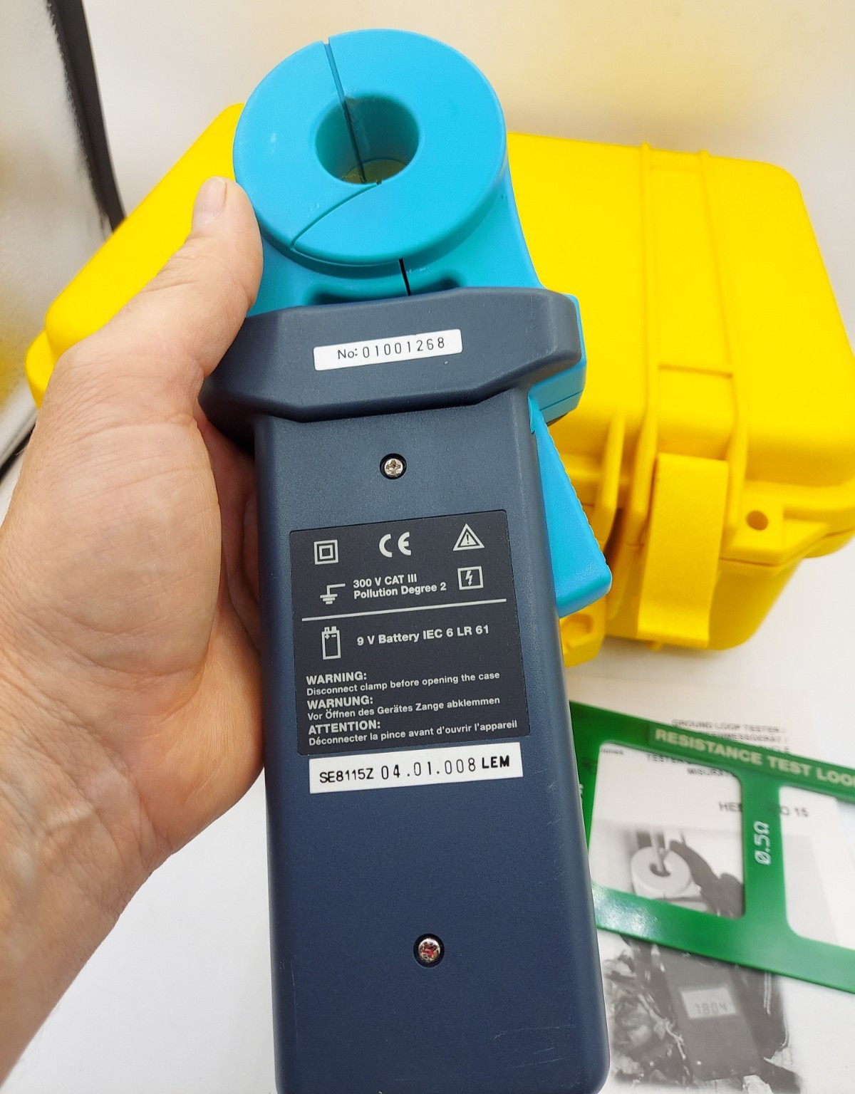 LEM GEO 15 Ground Loop Tester w/ Hard Case, Manual & Test Loop **Maybe New?**