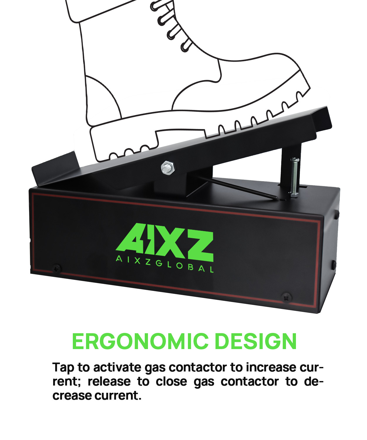 AIXZ 200A AC DC Alu TIG Welder with Foot Pedal,5in1 HF Pulse TIG Welding Machine