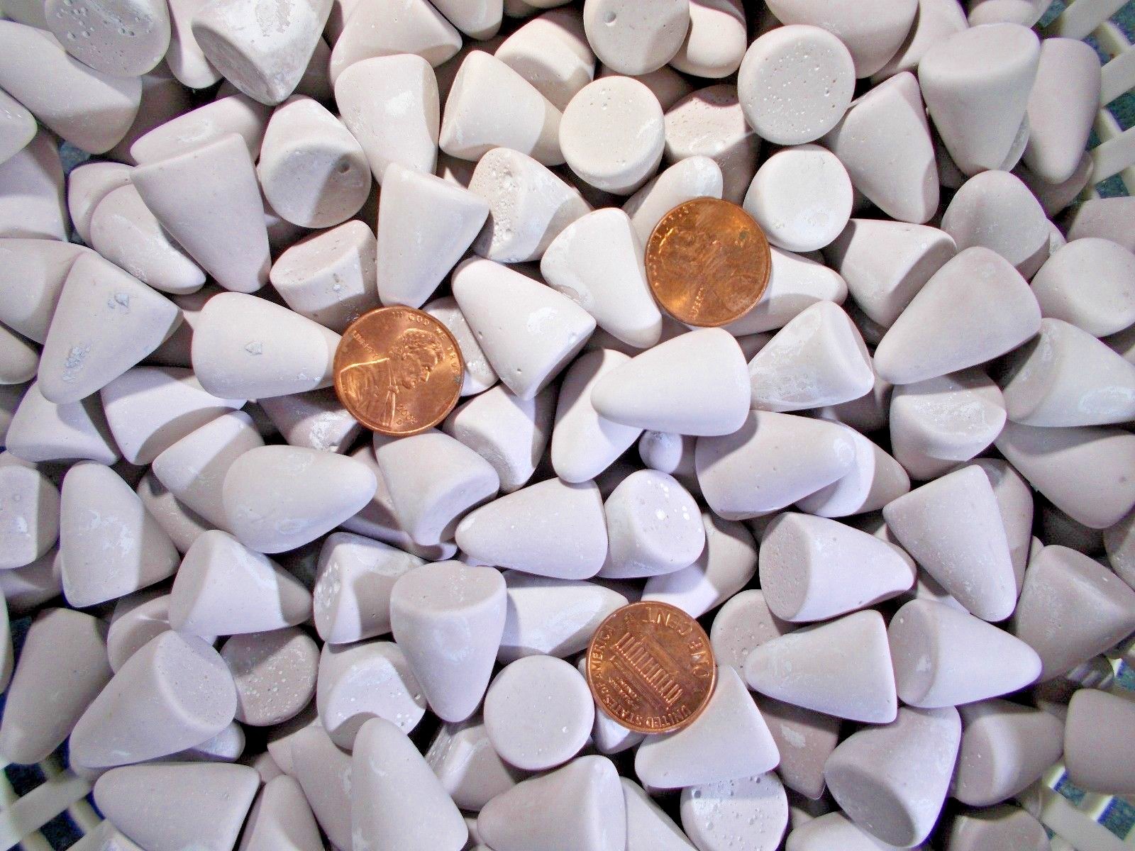 PORCELAIN TUMBLING MEDIA Polish Finish Metal in VIBRATORY ROTARY TUMBLER, 4 Lbs