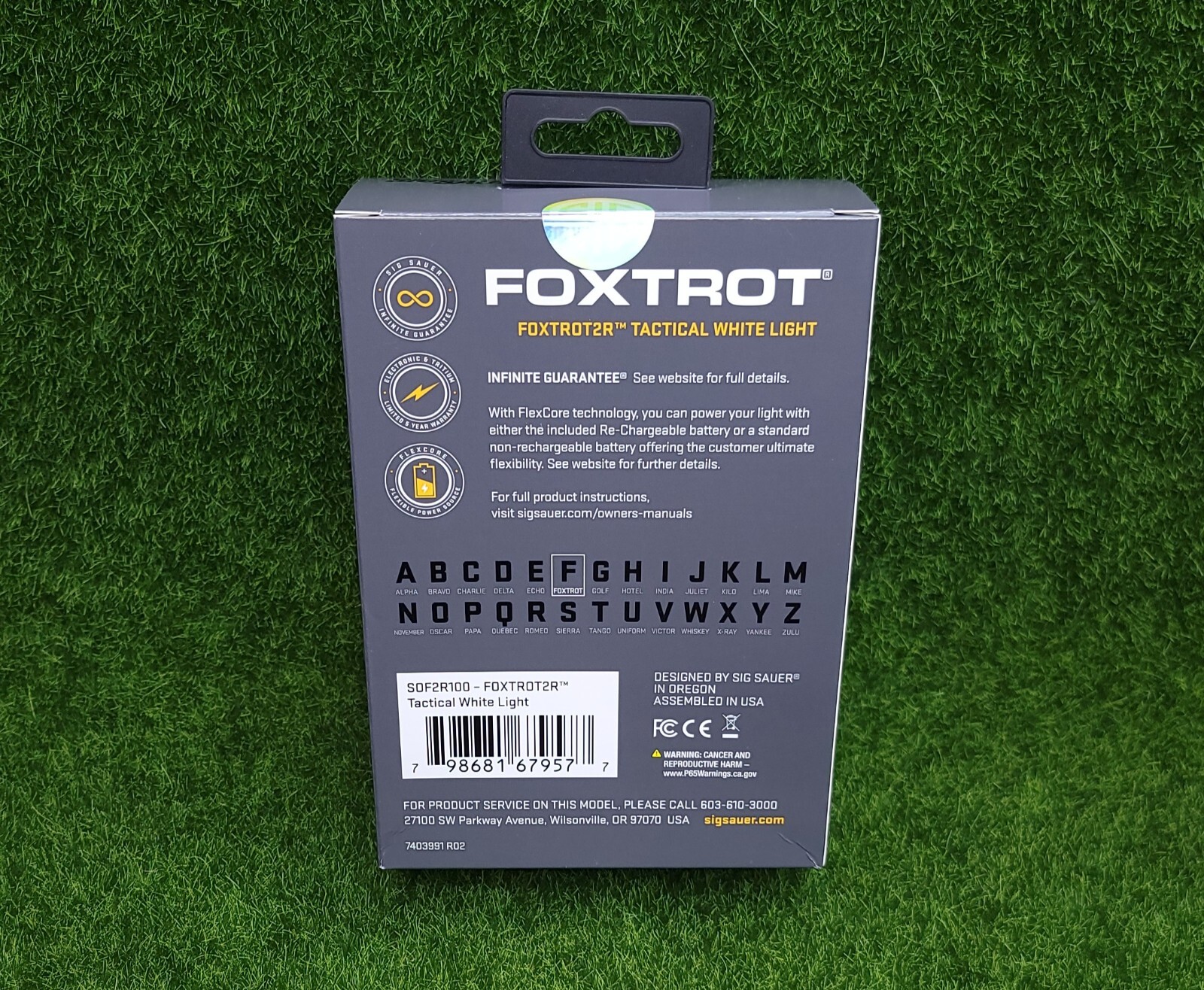 Sig Sauer FOXTROT2R 700 Lumen Universal Pistol Tactical Light - SOF2R100