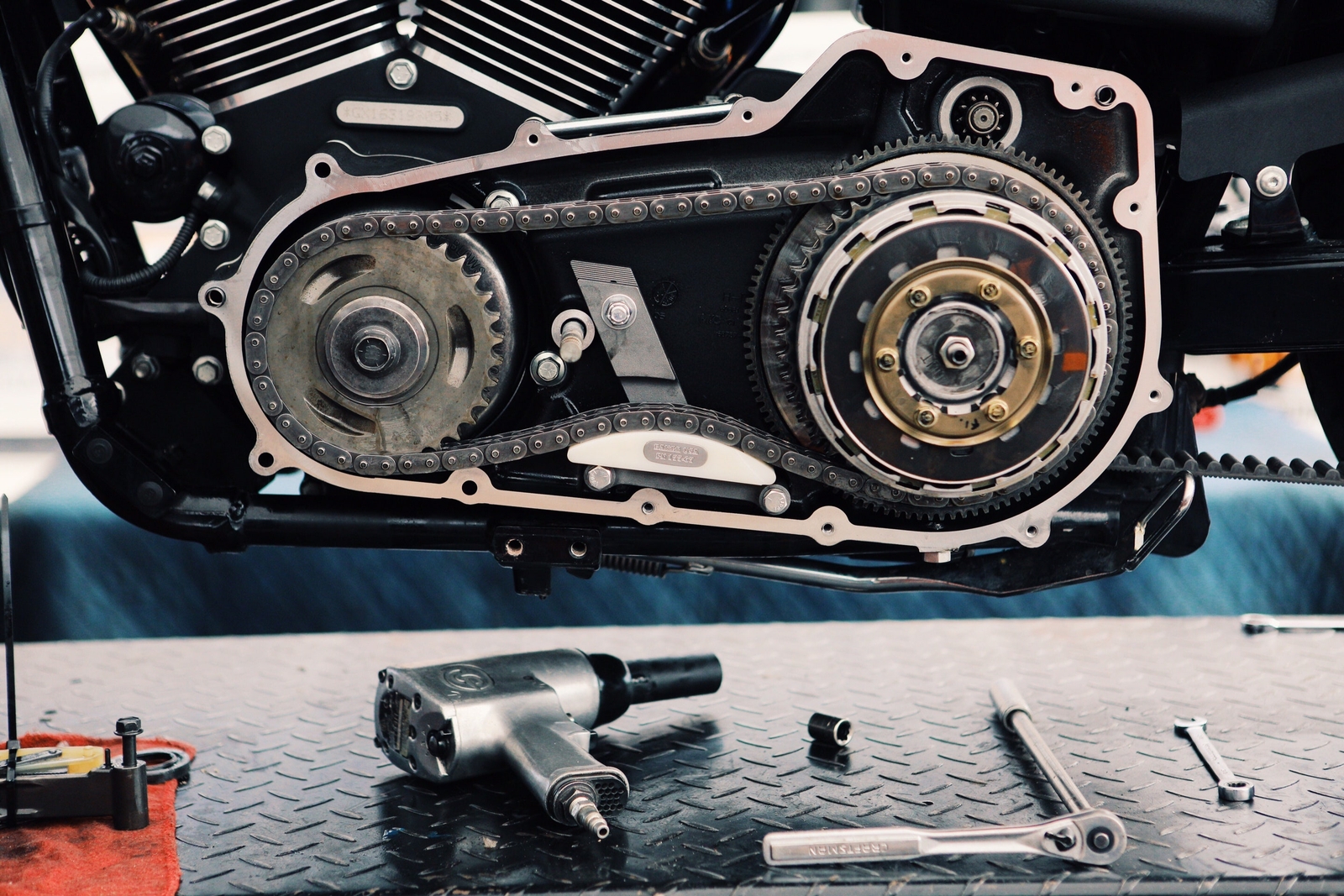 Baker Drivetrain 177-67-A-A Armored Attitude Chain Adjuster Tensioner Harley ...