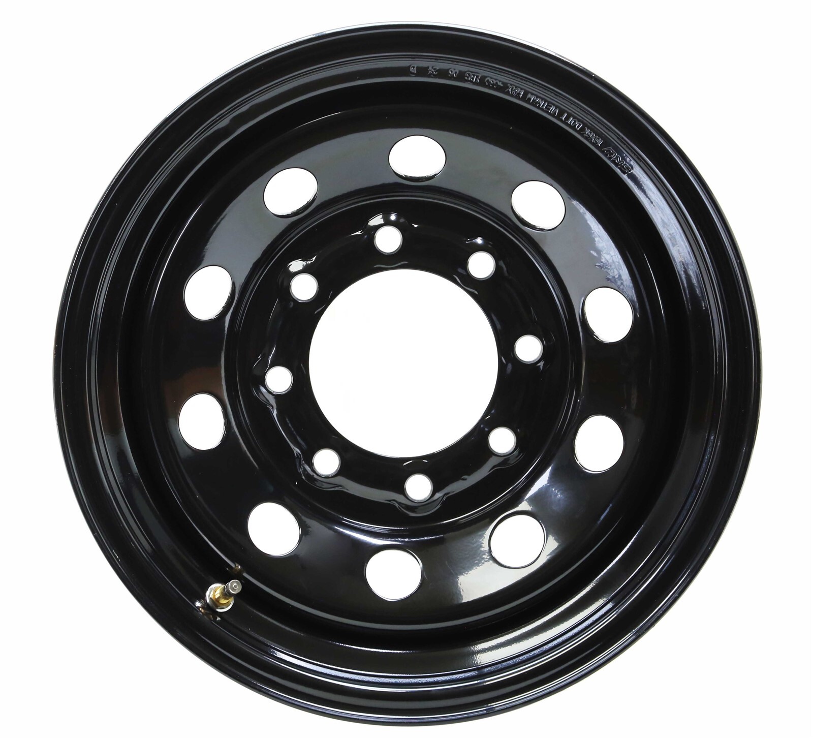 WINDA Trailer Tire Assembly ST235/80R16 10-Ply Black Mod Rim 8 Lug on 6.5"