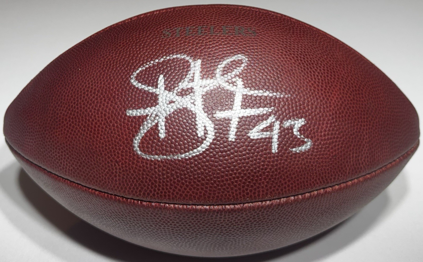 Pittsburgh Steelers Troy Polamalu Signed Autographed 2009 Game Used NFL Football