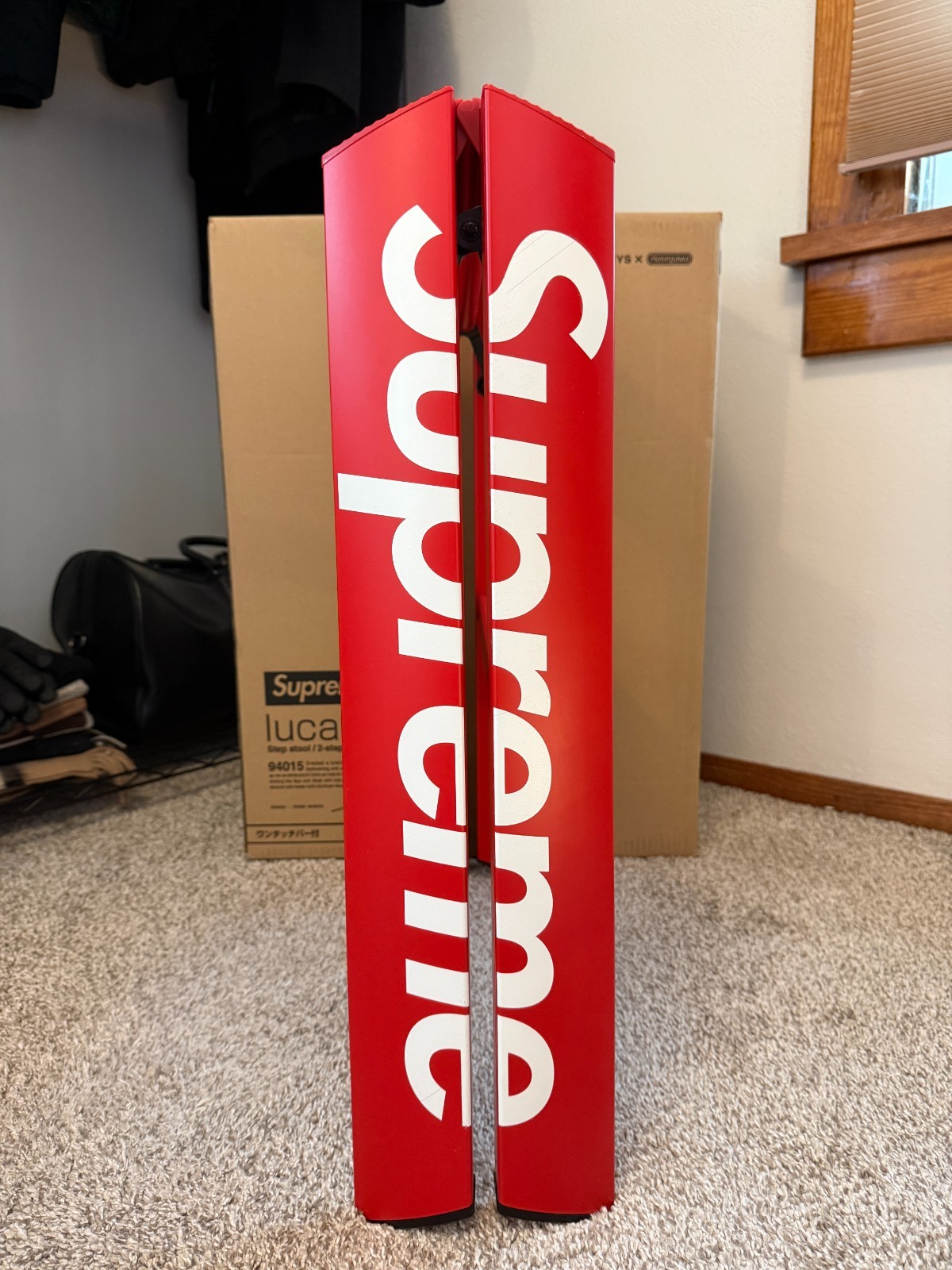 Supreme Lucano Step Ladder Red Box Logo FW18 100% Authentic (BRAND NEW)