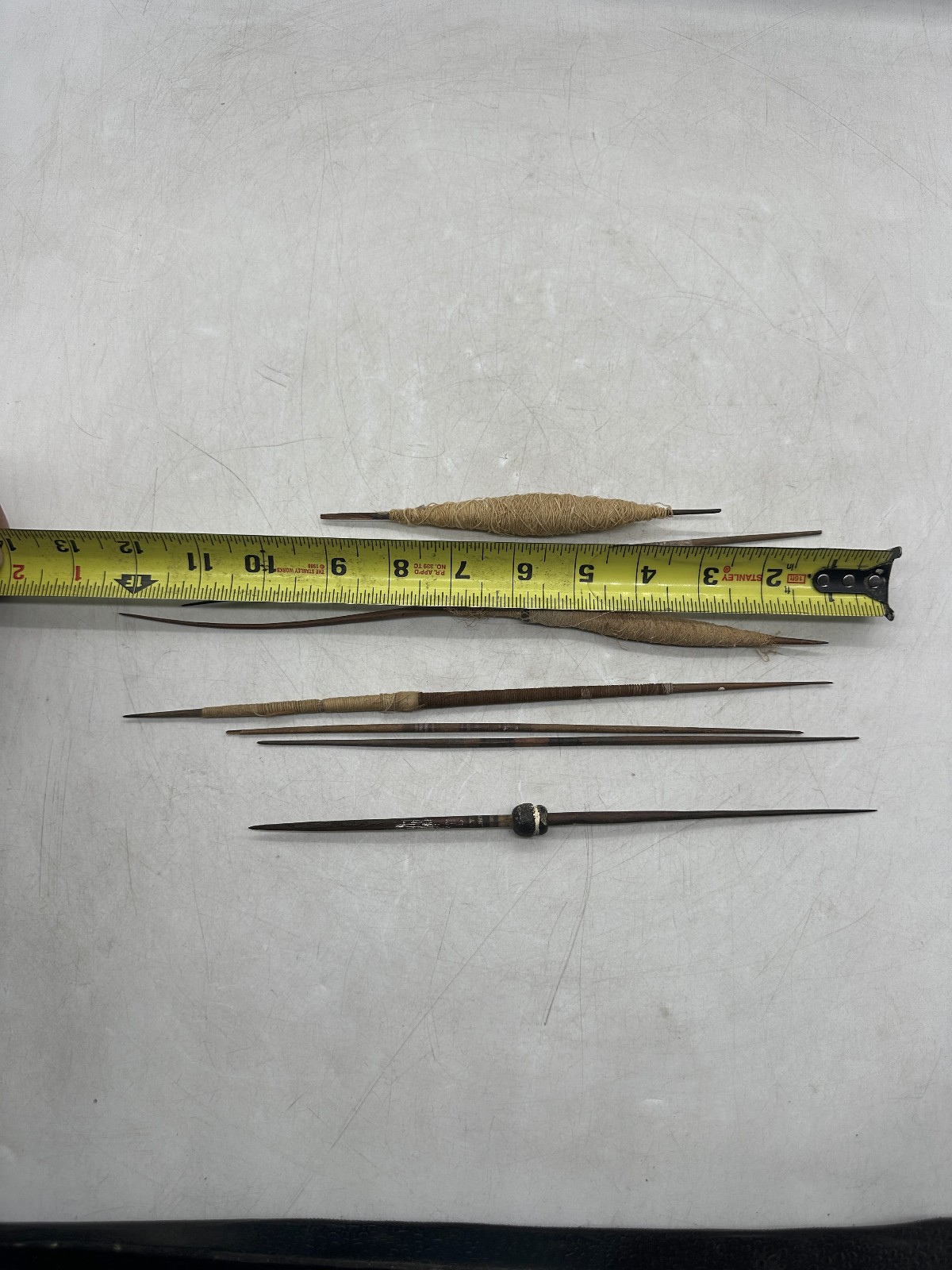 Pre-Columbian Spindle Lot ~ 1 Bead, Several with Thread