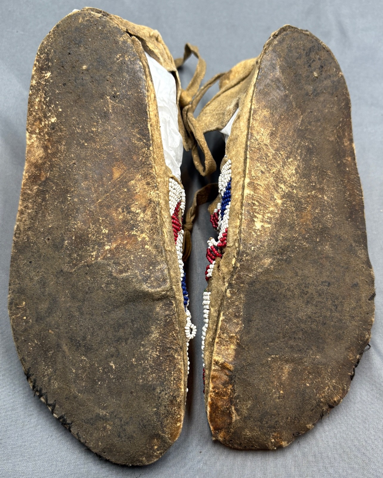 Lot of Three (3) Vintage Native American Moccasins