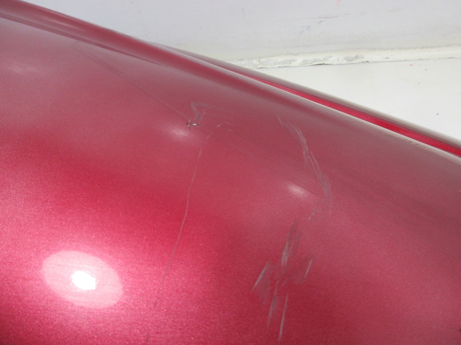 OEM HONDA 2005 F-12X TURBO AQUATRAX GPS BURGUNDY RED FRONT HOOD ASSEMBLY & LATCH