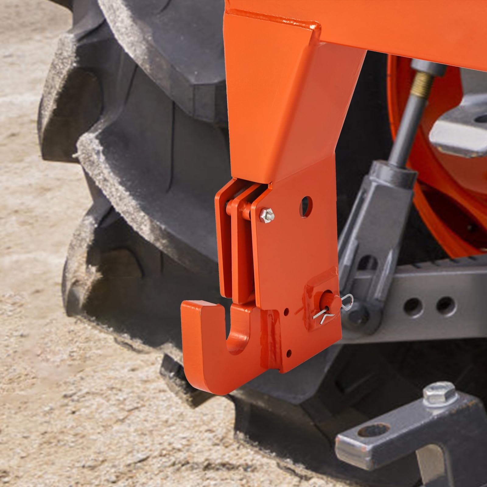 Heavy Duty 3-Point Quick Hitch w/2"Receiver Hitch for Category 1 & 2 Tractors