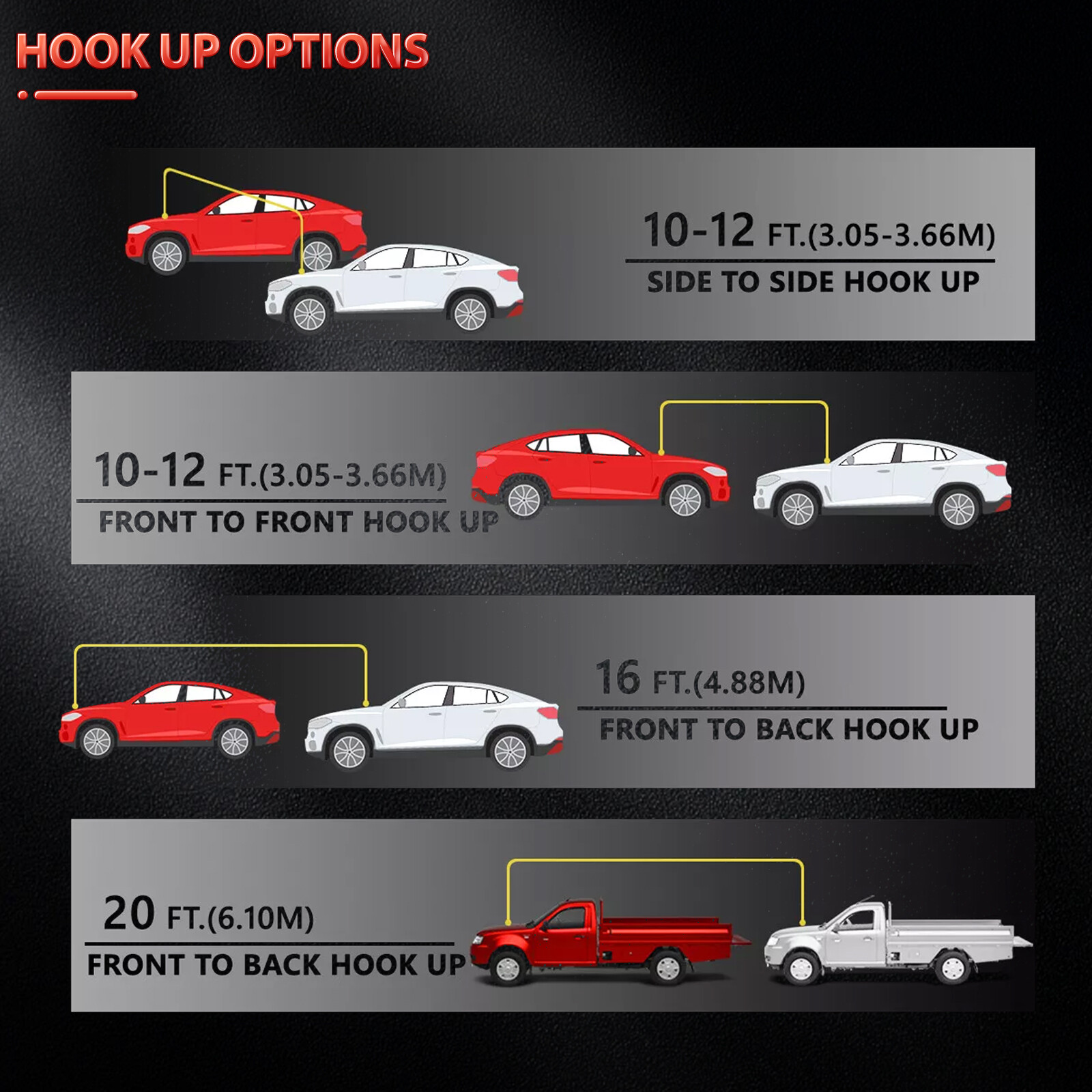 HEAVY DUTY BATTERY BOOSTER CABLE CAR EMERGENCY JUMPER 4 GAUGE 20 FT JUMP STARTER