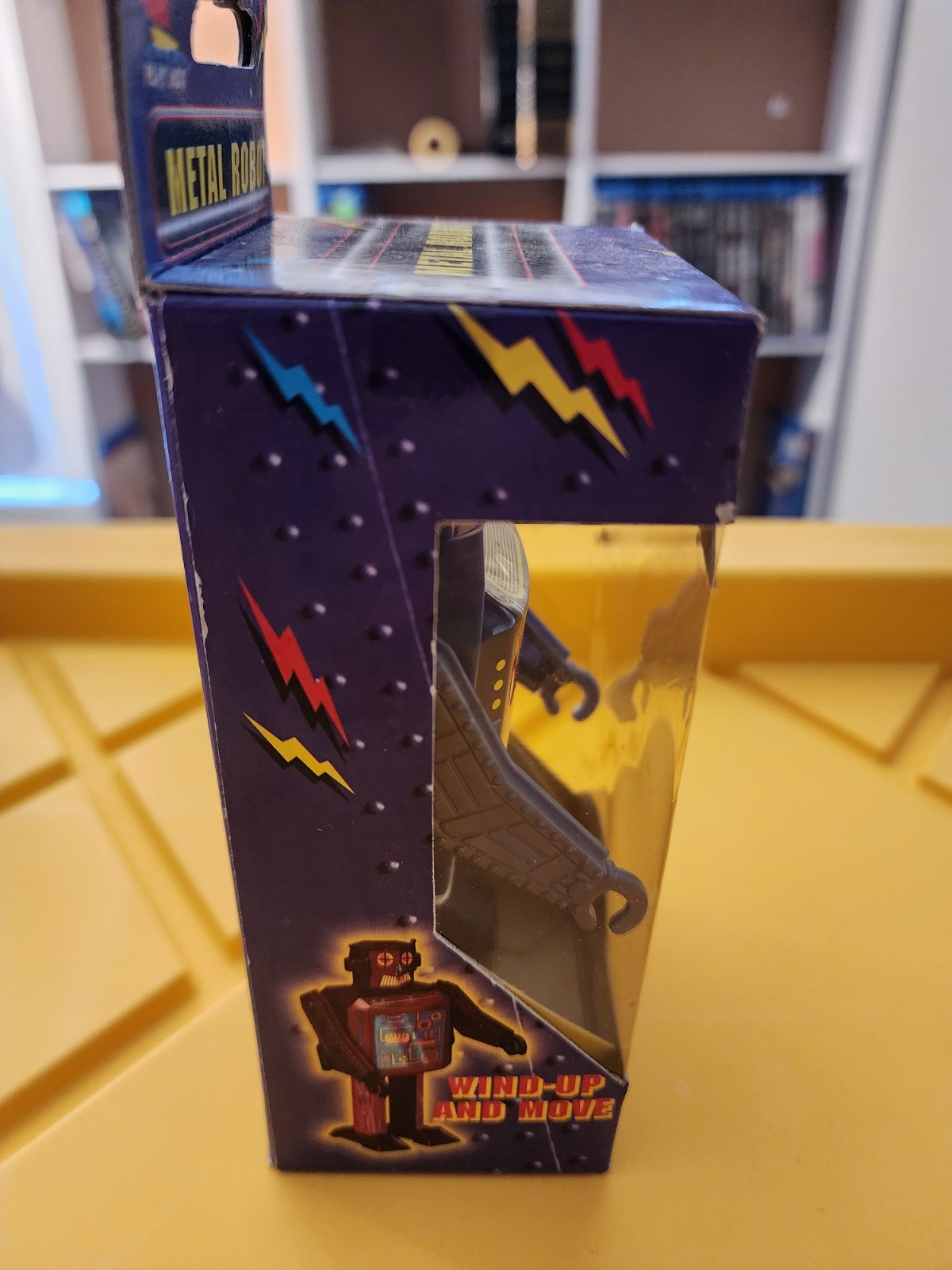 PLAY BOX METAL ROBOT TIN PLATE NEW IN BOX #7200 *ST - Blue