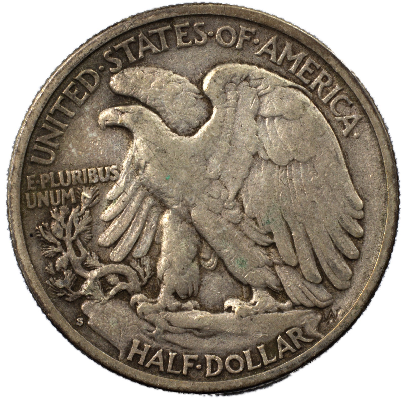 1936-S Walking Liberty Silver Half Dollar 50c Extremely Fine XF+