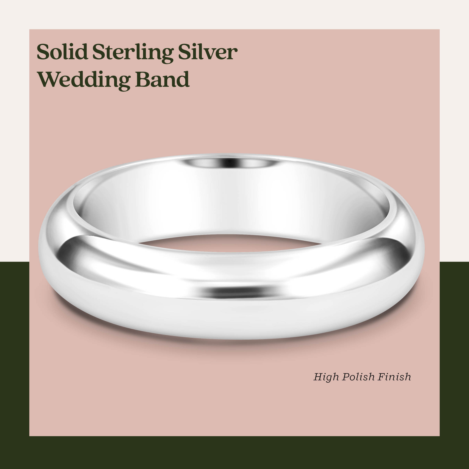 925 Sterling Silver Bridal Wedding Ring Comfort Ring Solid - 2mm to 8mm width