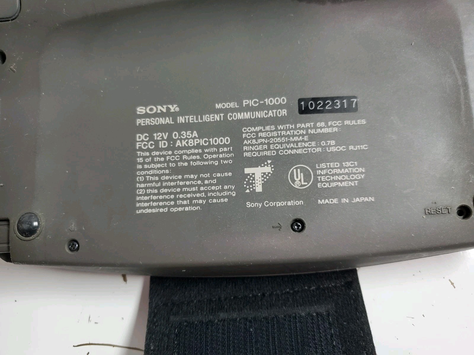 Sony PIC-1000 Magic Link With Power Adapter & Cover - Tested Working