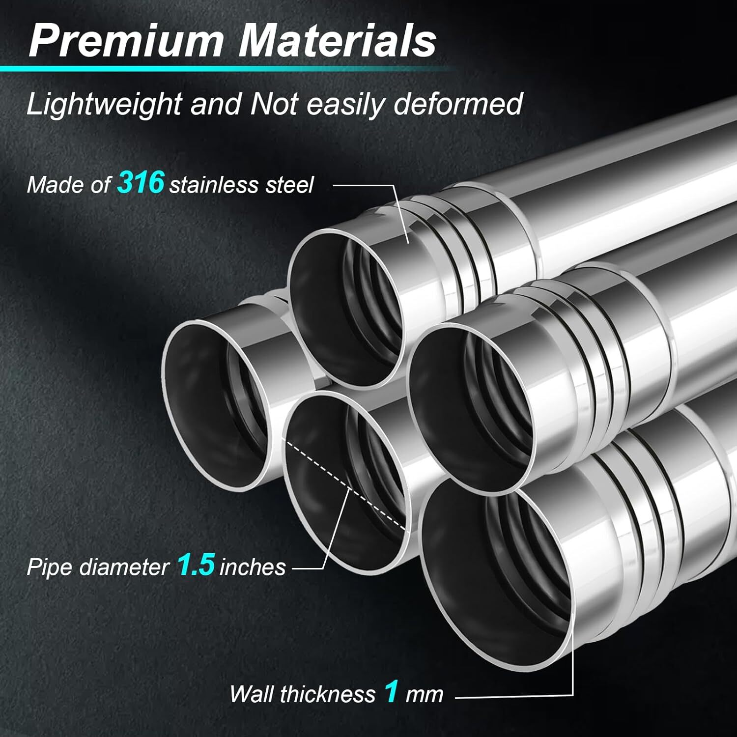 Starlink Gen 3 Pole Mount Kit, 9ft Starlink Ground Pole, Pipe Adapter Included