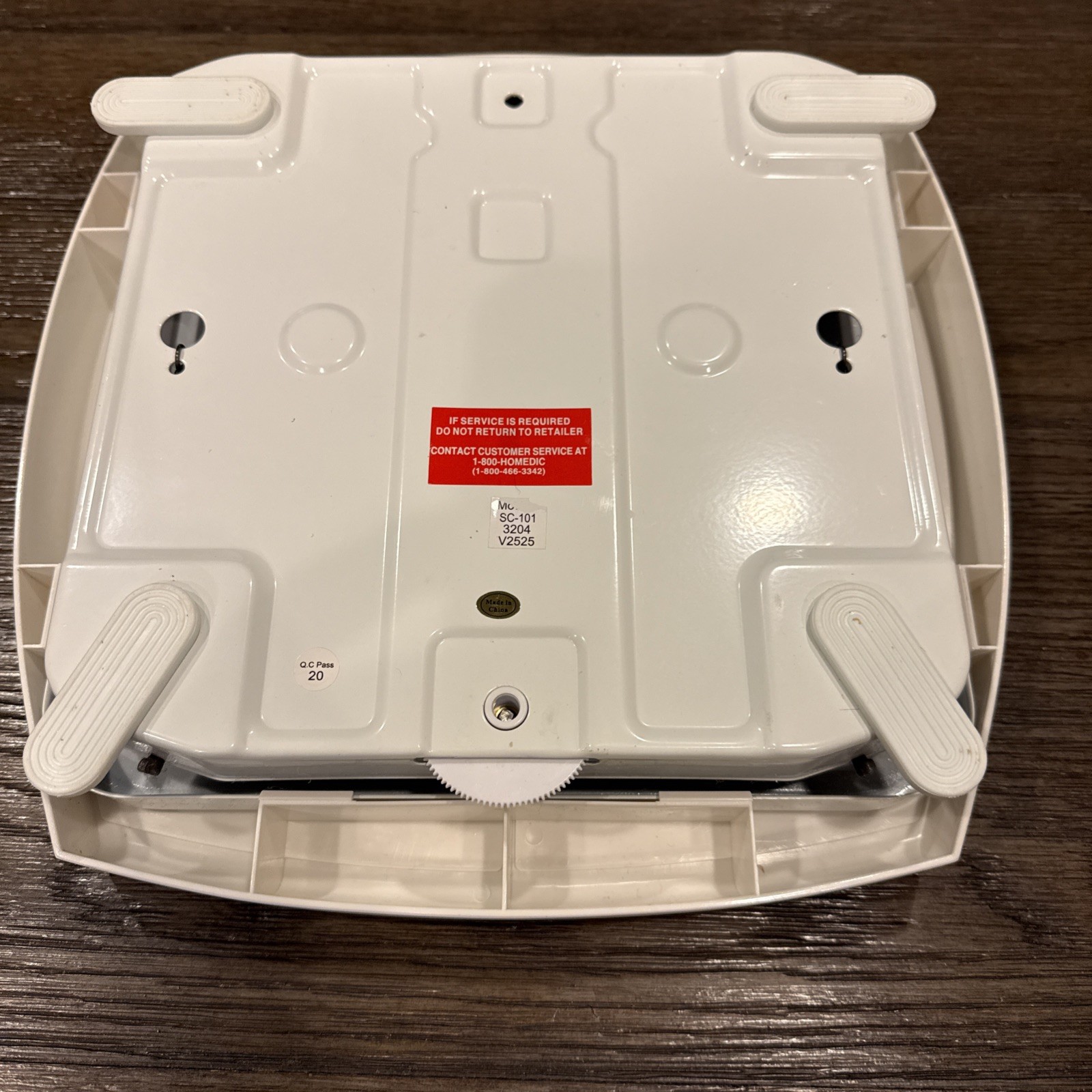 Vintage Homedics Bathroom Floor Scale Large Analog Dial 300 lbs Capacity