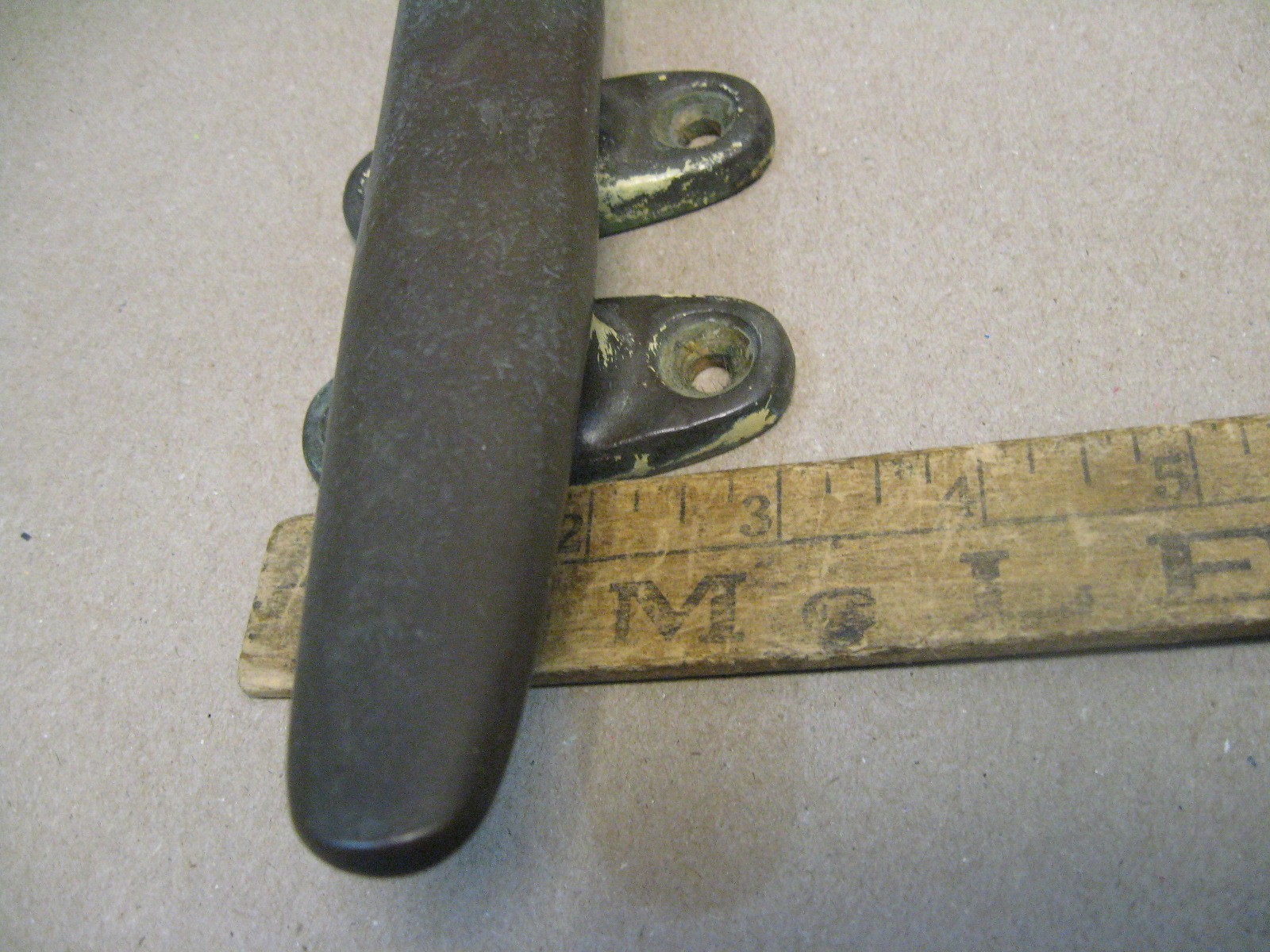 Antique Vtg 8" Solid Bronze Boat Sailboat Marine Mooring Cleat