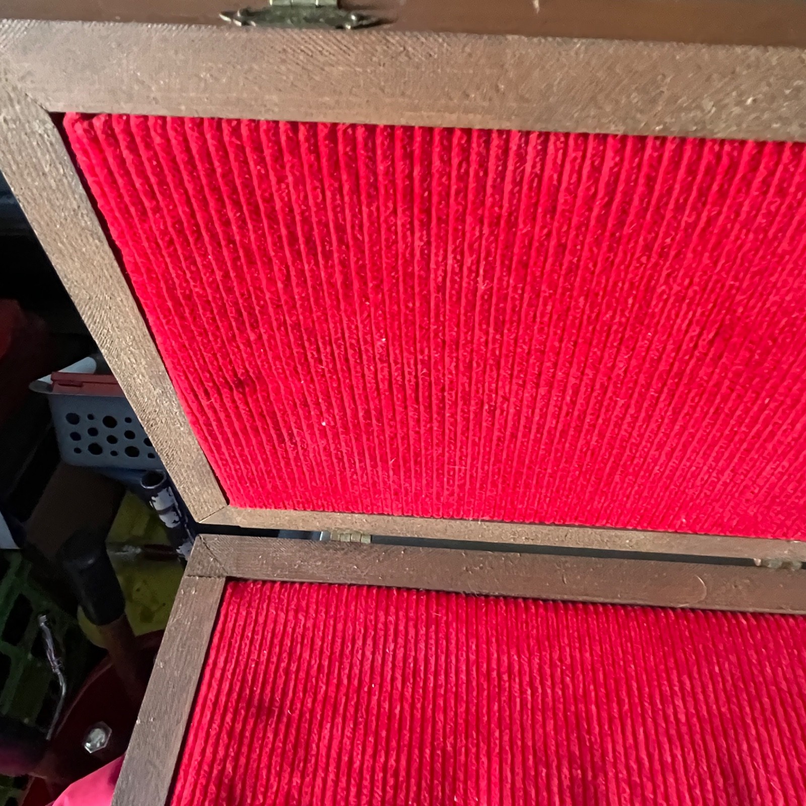 Wooden Gun Case Knife Pistol 13.5” x 8.5” x 3 Revolver Wood USA Shadow Box