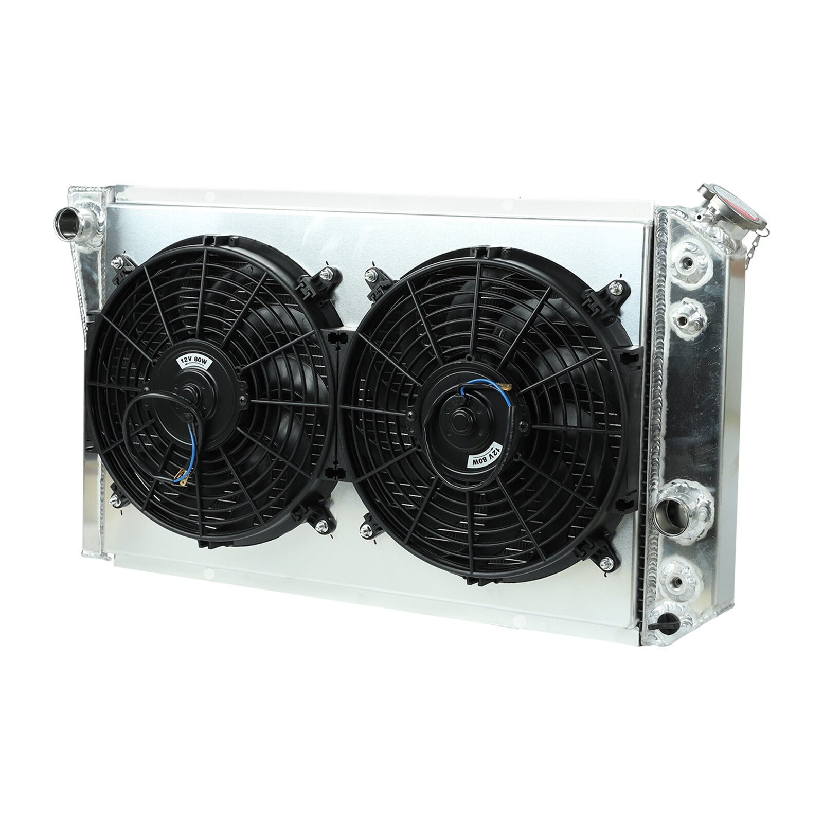 3 Row Radiator+Shroud Fan+Relay For 1982-2002 CHEVY S10 BLAZER 84-90 CORVETTE V8