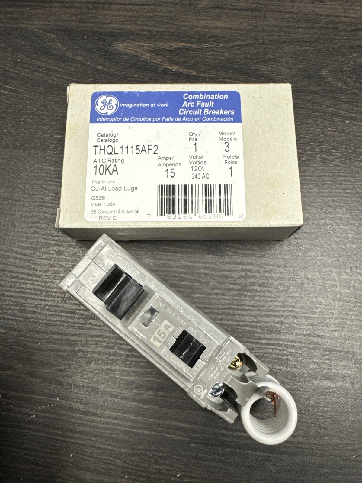 Up To: 500 THQL1115AF2 GE 15 Amp 120V AFCI Combination Arc Fault New