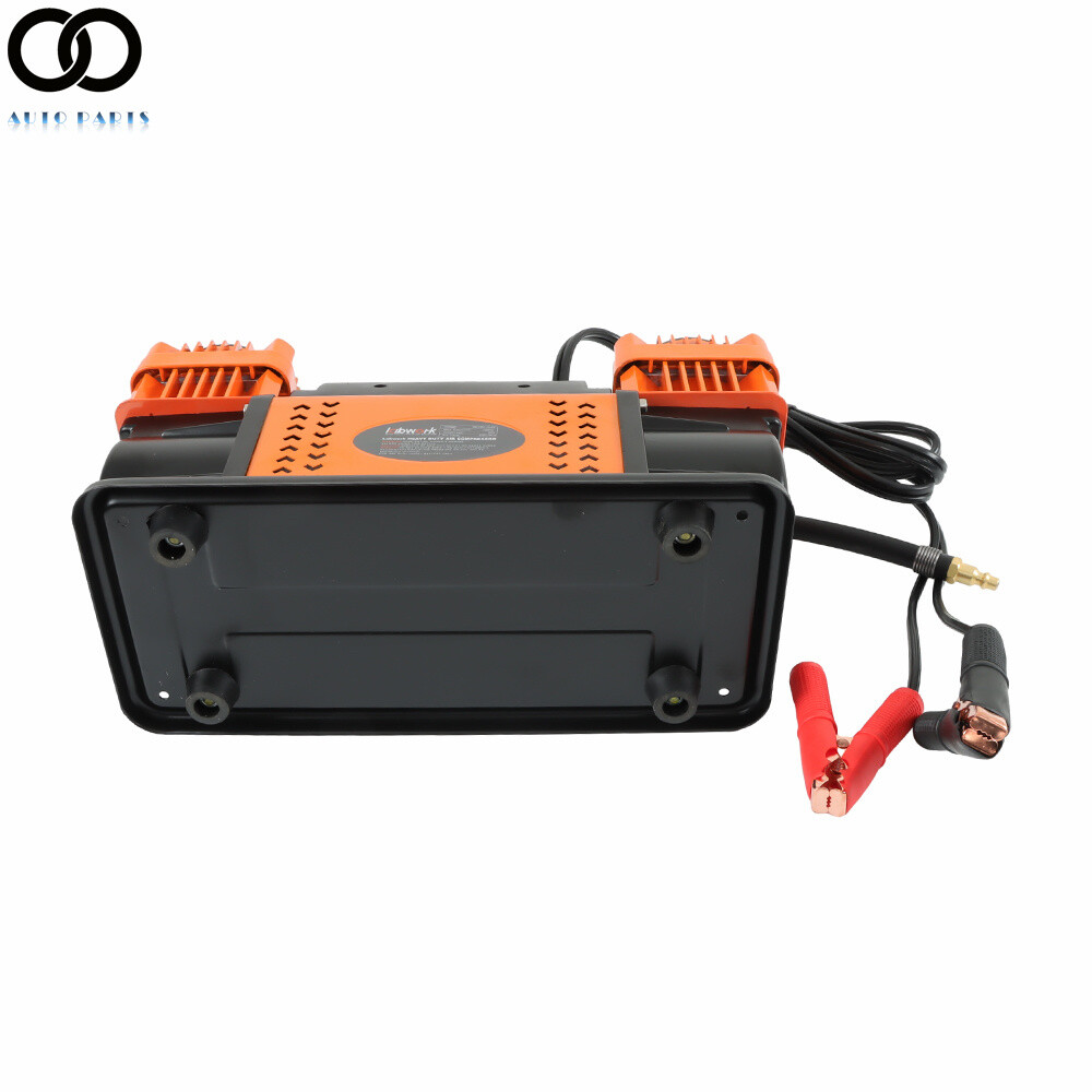 Double cylinder 60 Heavy Duty Dual Cylinder 12V Portable Inflator For Truck Tire