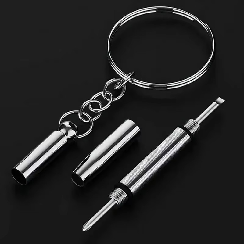 New 3 in 1 Mini Screwdriver Tool Keyring Cell Phone Repair Eyeglasses Sunglasses