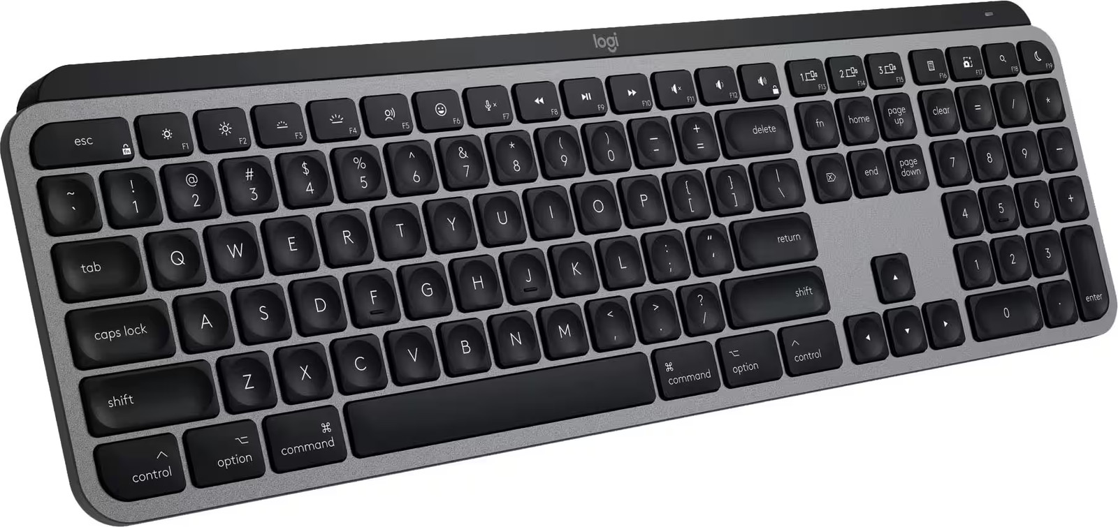 Logitech - MX Keys S for Mac Advanced Full-size Wireless Scissor Keyboard