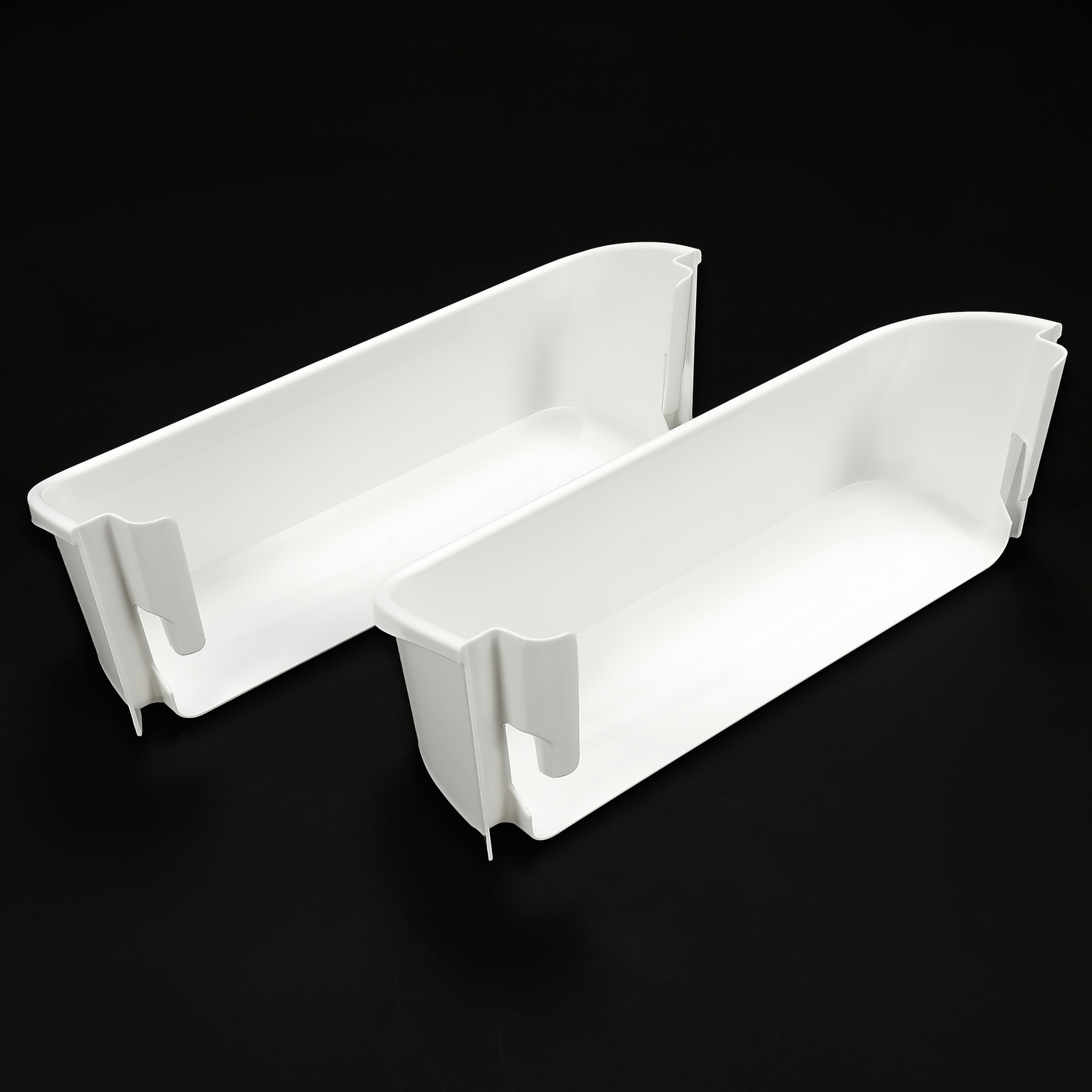 2-Pack 240323001 Door Bin Shelf White Lower ABS For Frigidaire Refrigerator