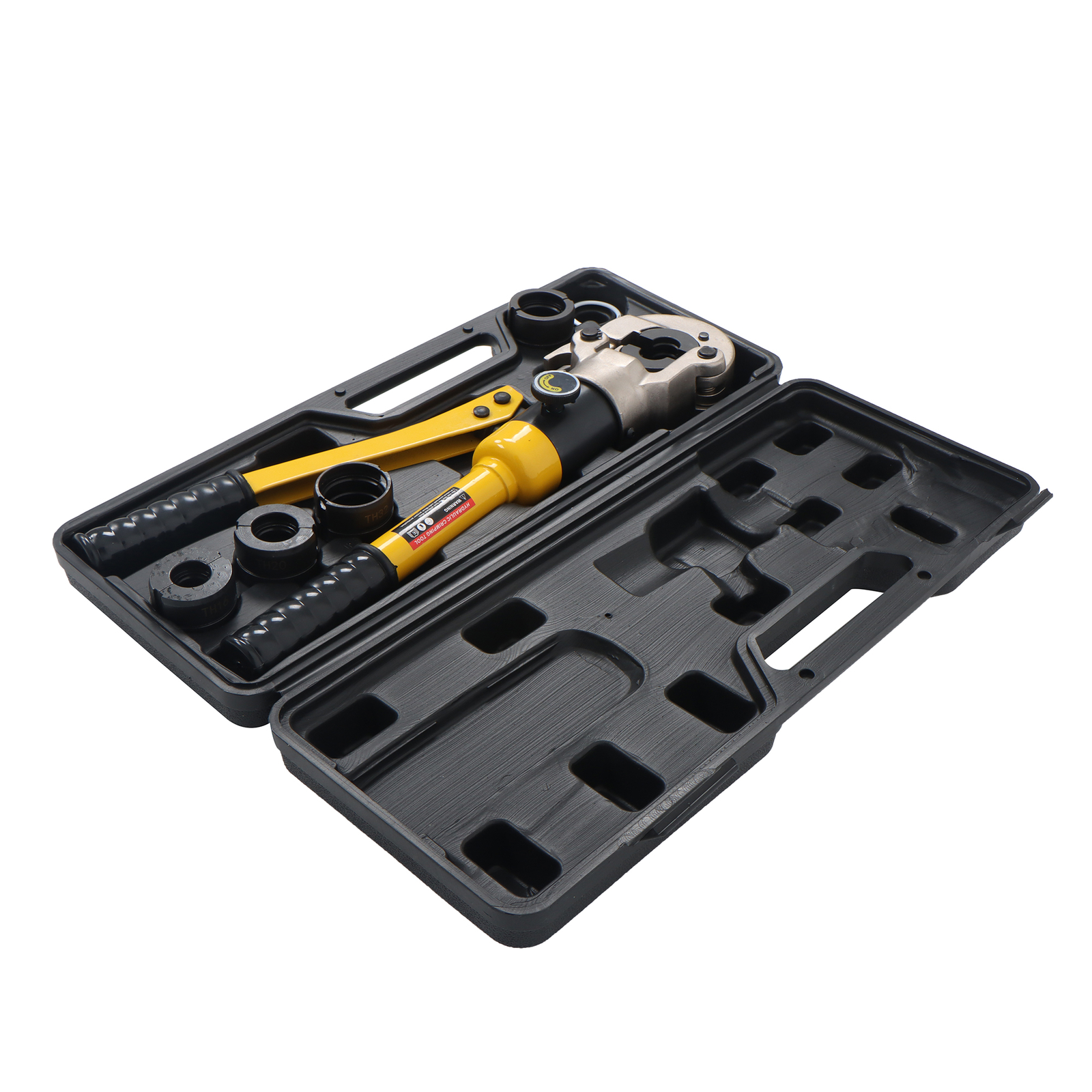 Copper Tube Fittings Crimping Tool w/ 1/2 3/4 & 1-inch Jaw Hydraulic Pipe Cutter