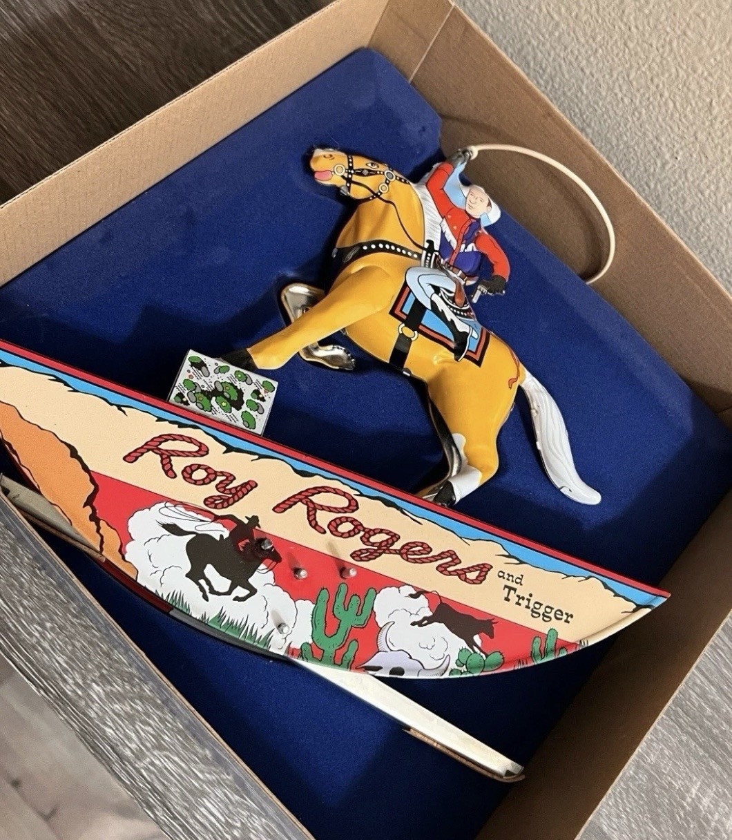 Roy Rogers And Trigger Vintage Reproduction Wind Up Toy