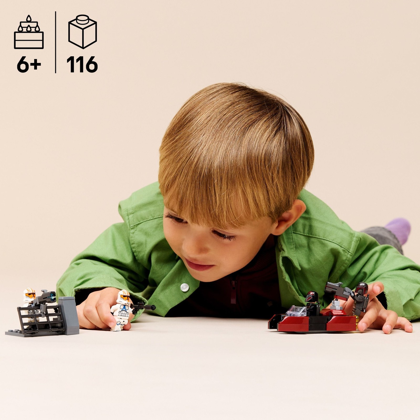 LEGO Star Wars Siege of Mandalore Battle Pack Building Toy with 4 Minifigures,