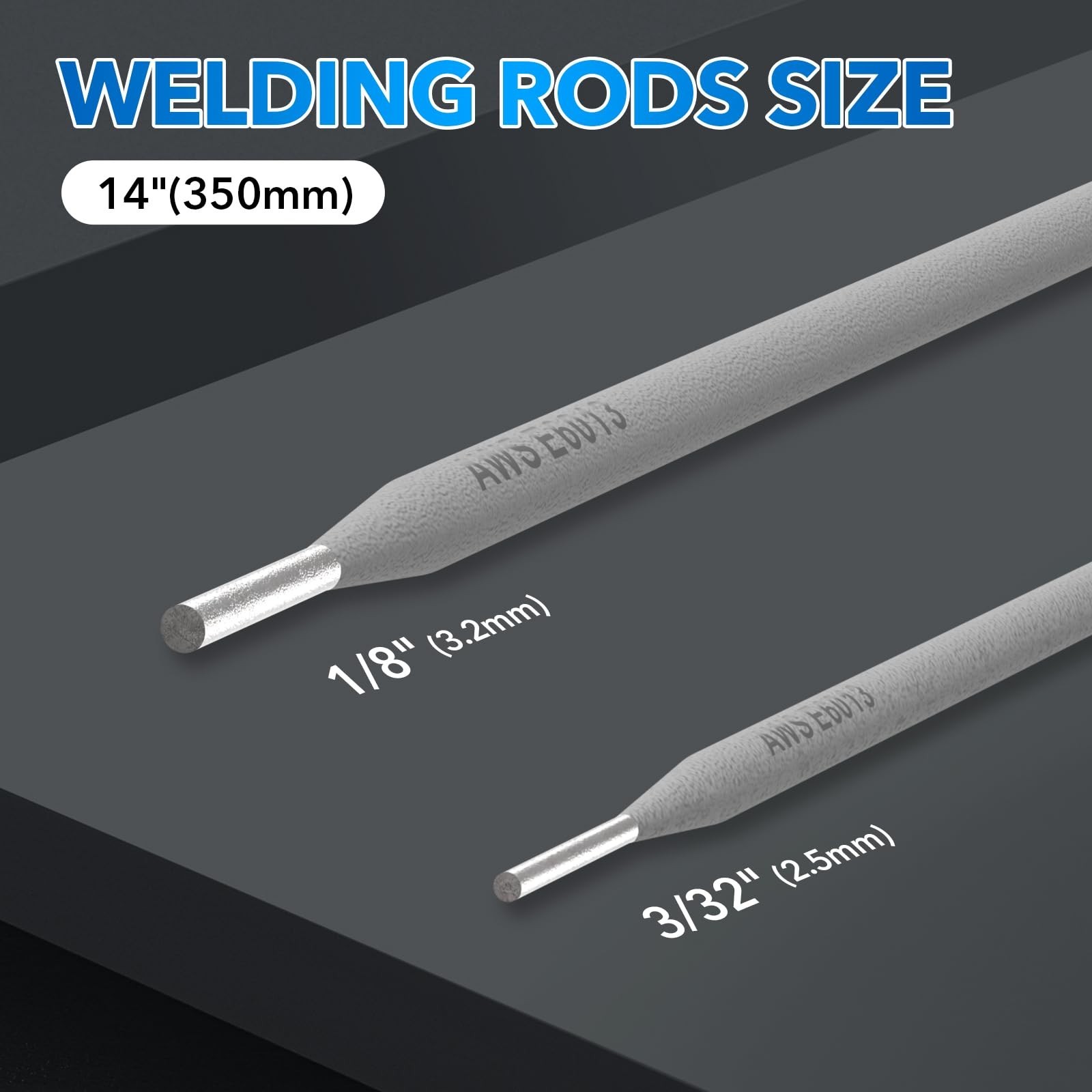 E6013 Welding Rods 3/32", Carbon Steel Stick Electrodes All Position, 5LB