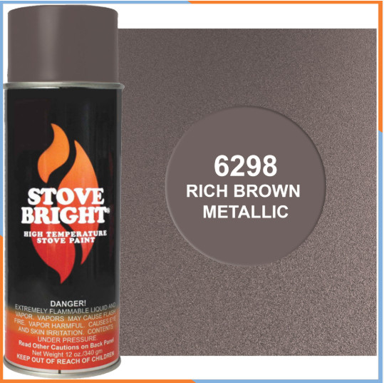 Stove Bright High Temperature Stove, Chimney & Fireplace Paint 12oz. Aerosol Can